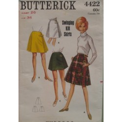 4422 VINTAGE SWING KILT A-SKIRT 3 LENGTHS PATTERN 25''  WST